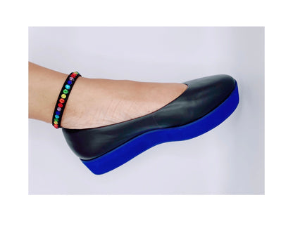 dr LIZA ankle strap - RAINBOW